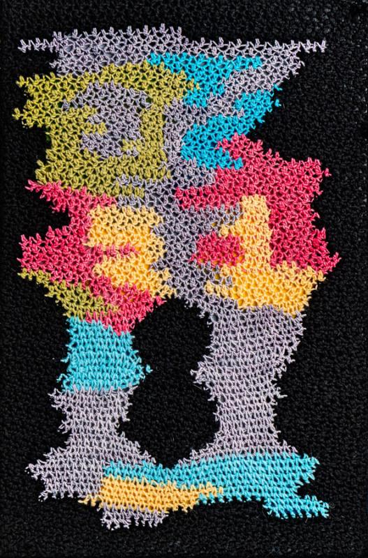 Untitled-20x-30-Wool-and-Silk-Yarn-Upolstered-Over-Completed-Painting-on-Board