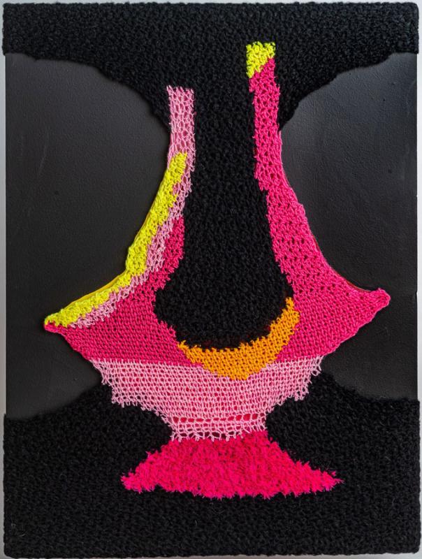 Untitled-30-x-40-Wool-and-Silk-Yarn-Upolstered-Over-Completed-Painting-on-Board