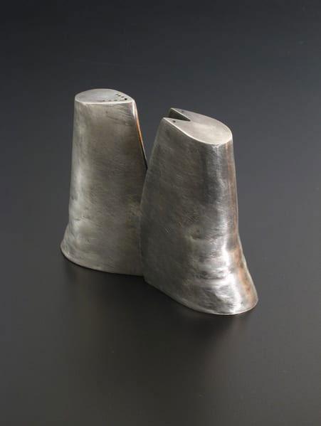 Amanda-Heinbockel-Companion-salt-and-pepper-shakers-2012-pewter-53-x-4-x-2-inches-courtesy-of-the-artist