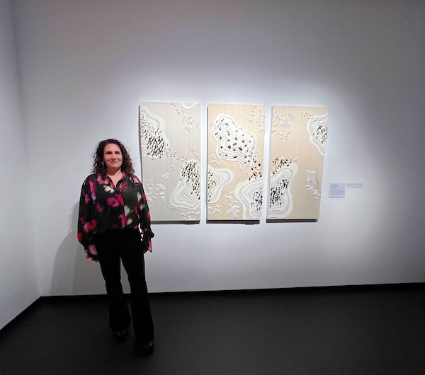 Aimee Papazian and Piece at New Worlds Women to Watch Exhibit