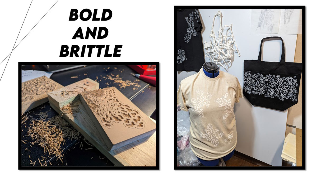 Bold and Brittle Linocut Printing Shelby Fleming